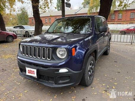 Jeep, Renegade, 1400, 160, бензин, внедорожник, механика, полный привод, среднее состояние, левый, синий, 1 580 000 ₽