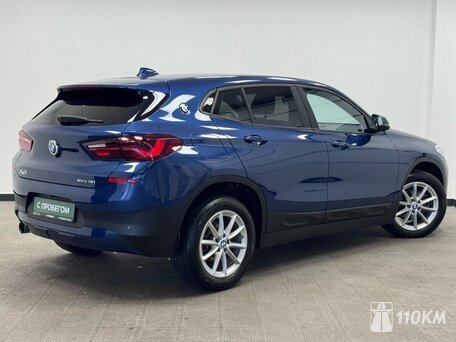 BMW, X2, 1500, 190, бензин, внедорожник, робот, передний привод, среднее состояние, левый, синий, 2 940 000 ₽