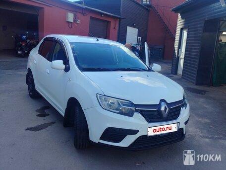 Renault, Logan, 1600, 113, бензин, седан, механика, передний привод, среднее состояние, левый, белый, 800 000 ₽