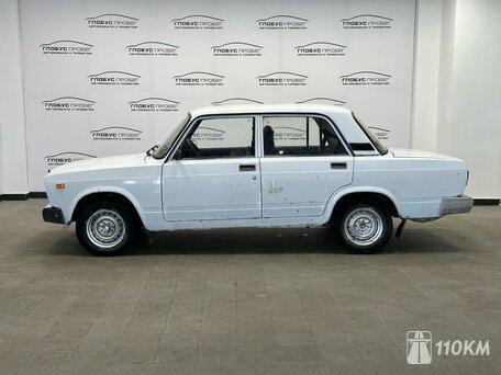ВАЗ (Lada), 2107, 1600, 75, бензин, седан, механика, задний привод, среднее состояние, левый, белый, 100 000 ₽