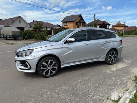 ВАЗ (Lada), Vesta, 1600, 122, бензин, универсал, механика, передний привод, среднее состояние, левый, серый, 885 000 ₽